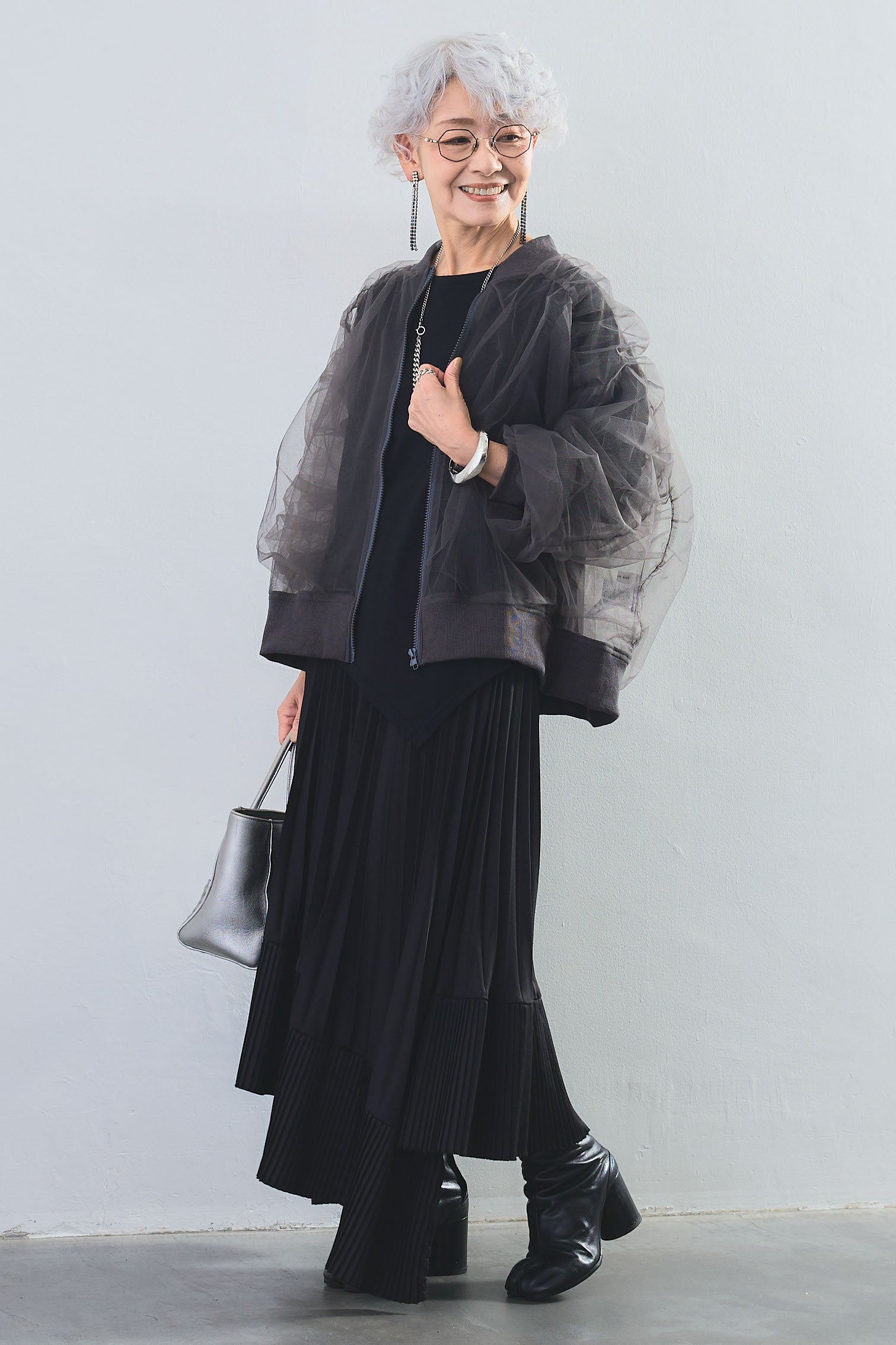 A12585 美品JWアンダーソン アシンメトリープリーツロングスカート 黒36 A12585 美品JWアンダーソン アシンメトリープリーツロング