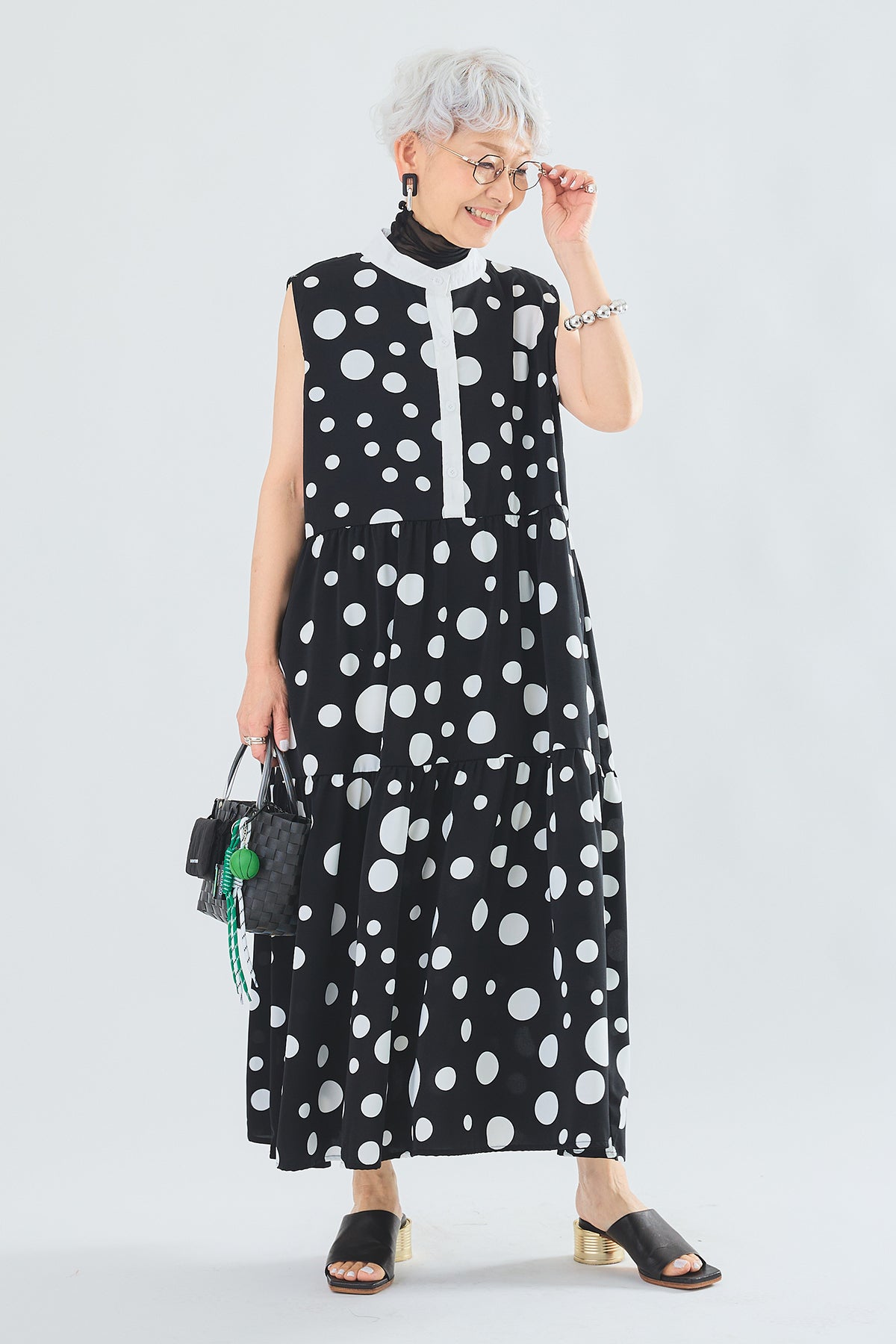 YAECA ノースリーブ　キュロットワンピース オールインワン YAECA ノースリーブ キュロットワンピース オールインワン