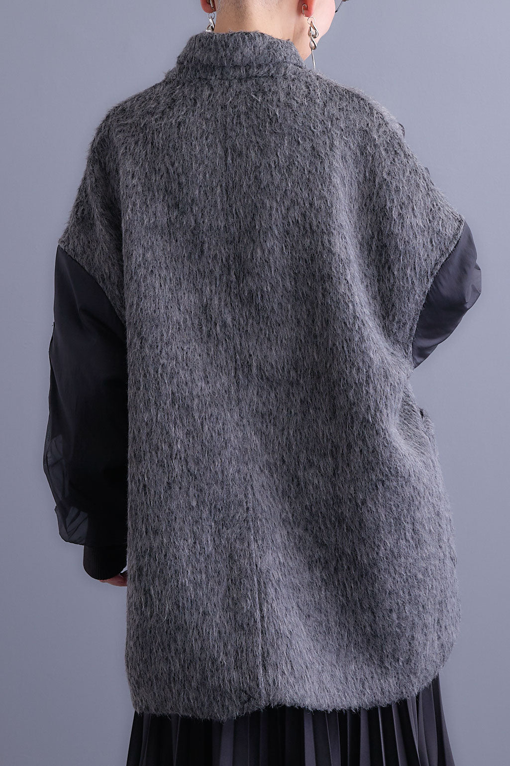 【予約】チュールレイヤードMA-1シャギーオーバーコート