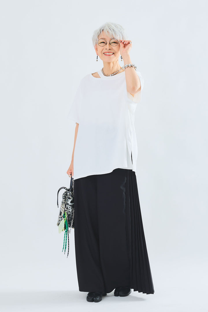 【予約】ネックスリットオーバーT