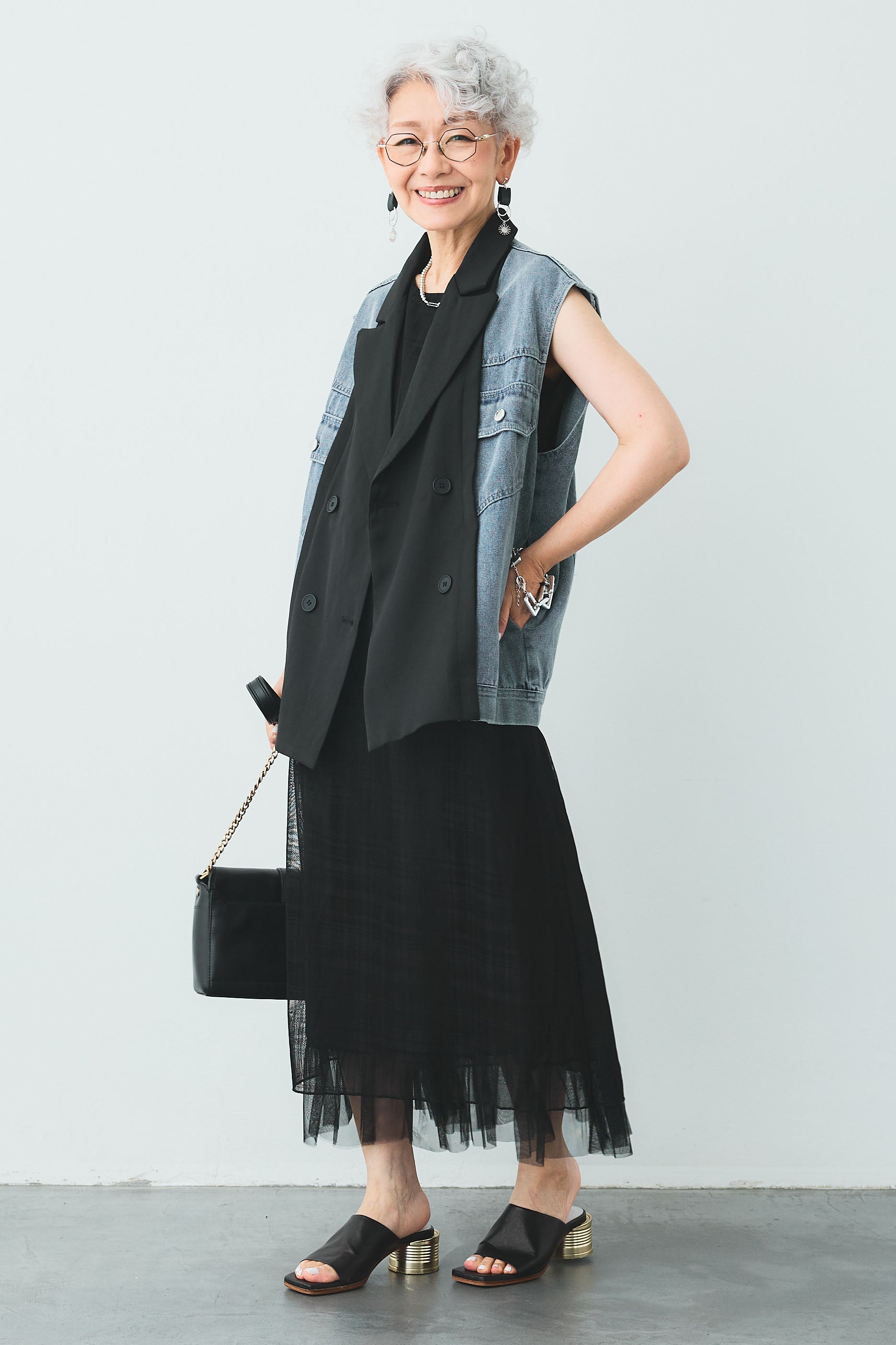 予約】デニムリメイクテーラードベスト – AIJAN