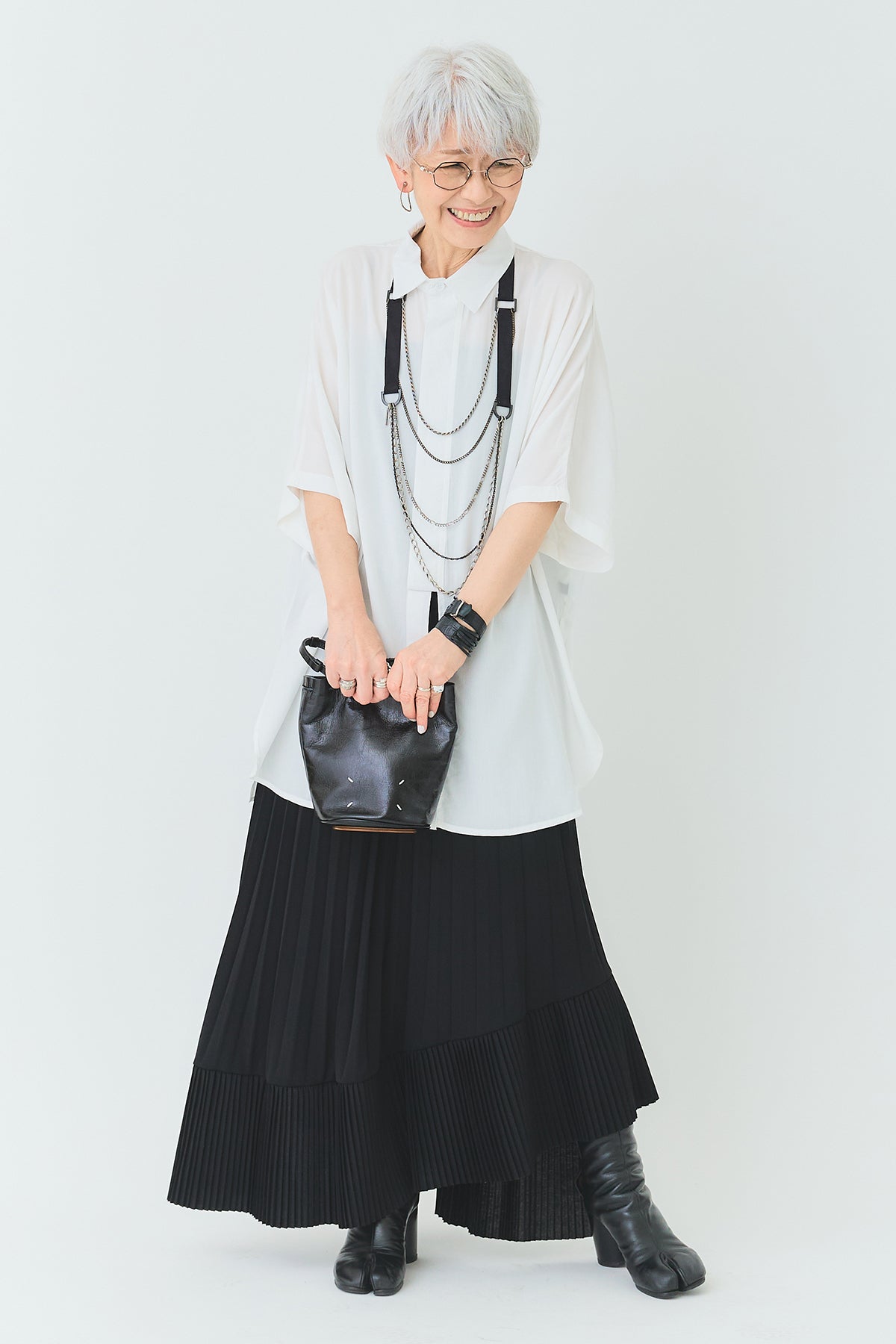 予約】アシンメトリーラッフルプリーツスカート – AIJAN