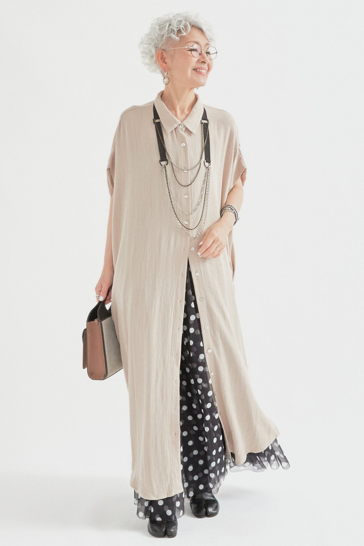 予約】ドルマンオーバーシャツワンピース – AIJAN