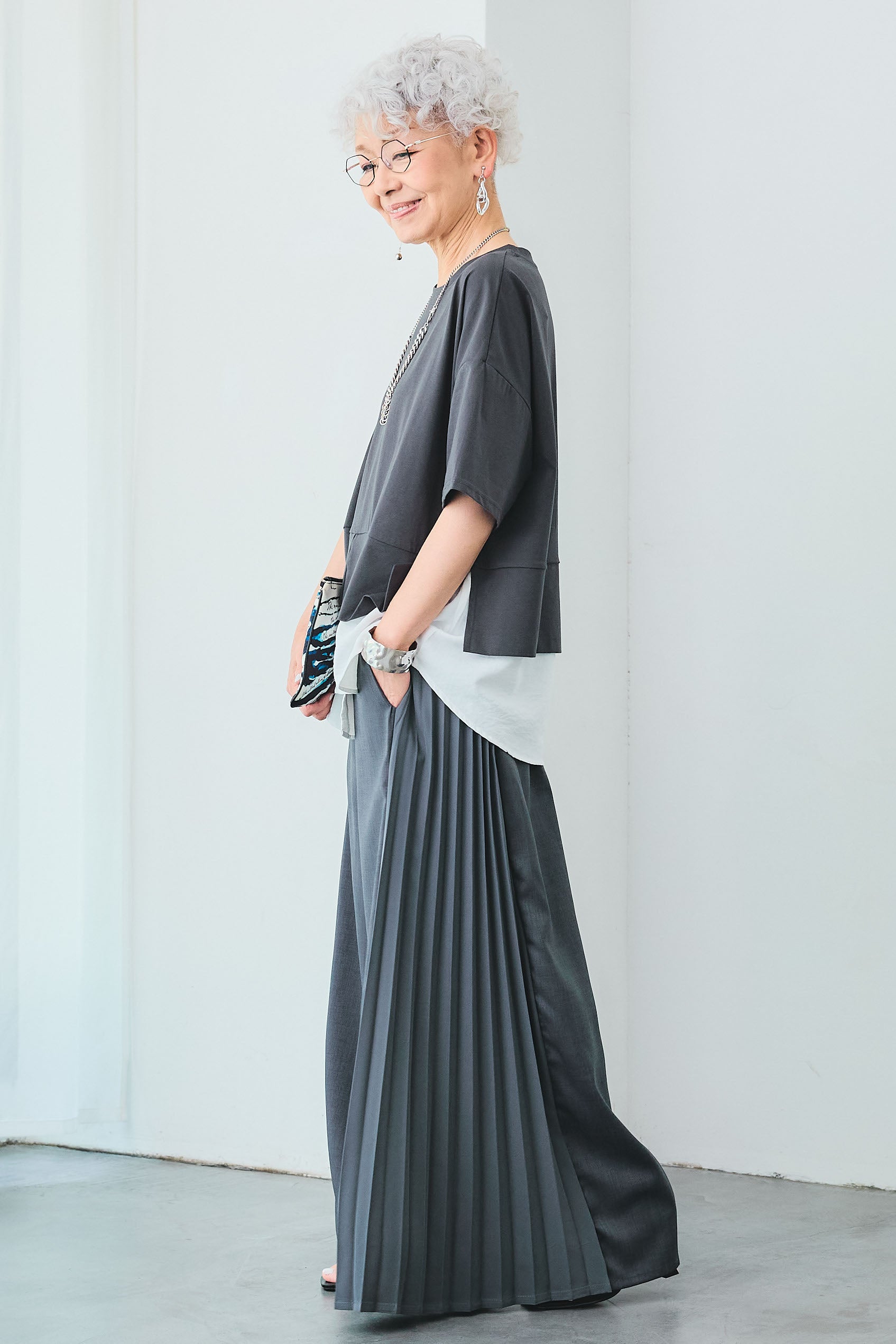 【ひとみ様用】me ワイドパンツ、プリーツプリーズトップス 中古・古着通販】me ISSEY MIYAKE (ミーイッセイ ミヤケ