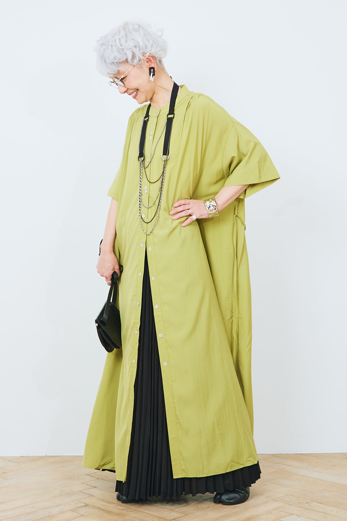 美品✨プリーツプリーズ マキシ　フレアワンピース　セットアップ PLEATS PLEASE ISSEY MIYAKE（ワンピース）のフリマアイテム一覧