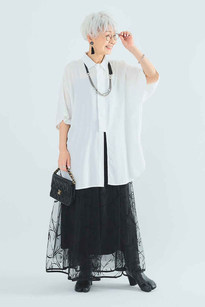 【予約】アートフロッキーフレアスカート