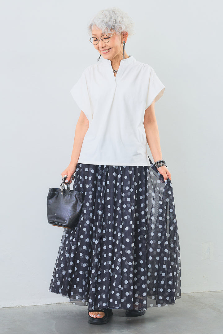 【予約】キーネックボックスシルエットT
