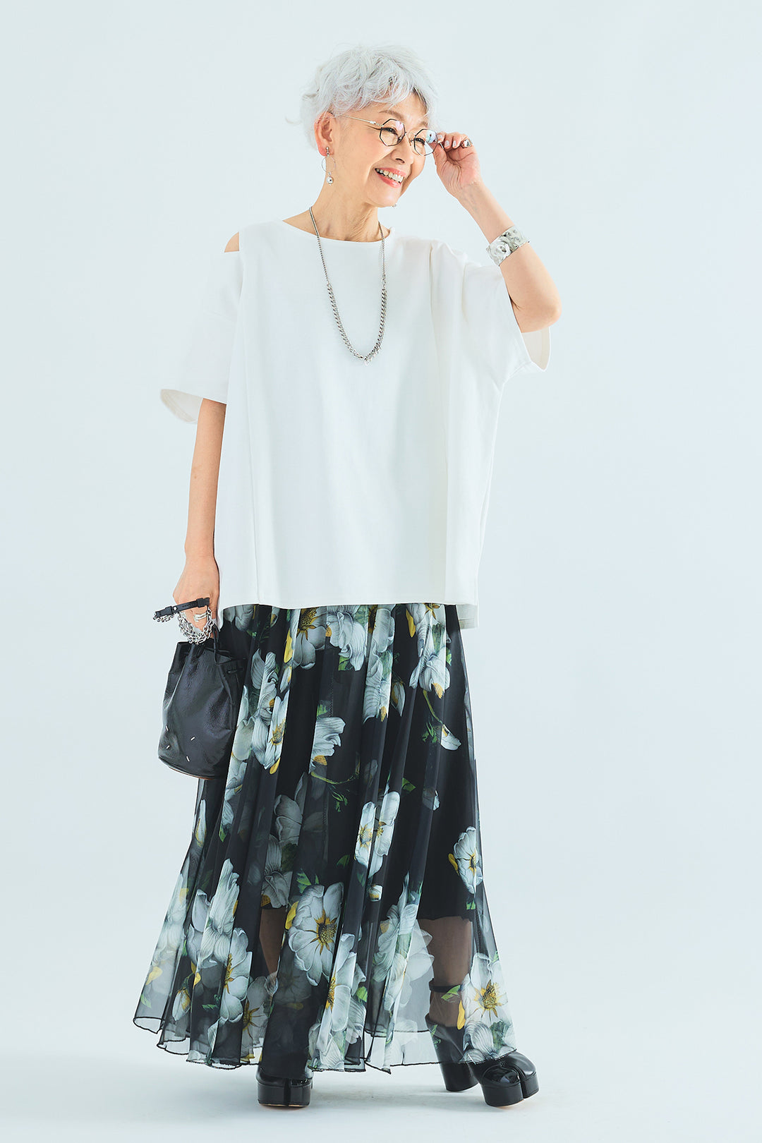 【予約】カッティングショルダーオーバートップス