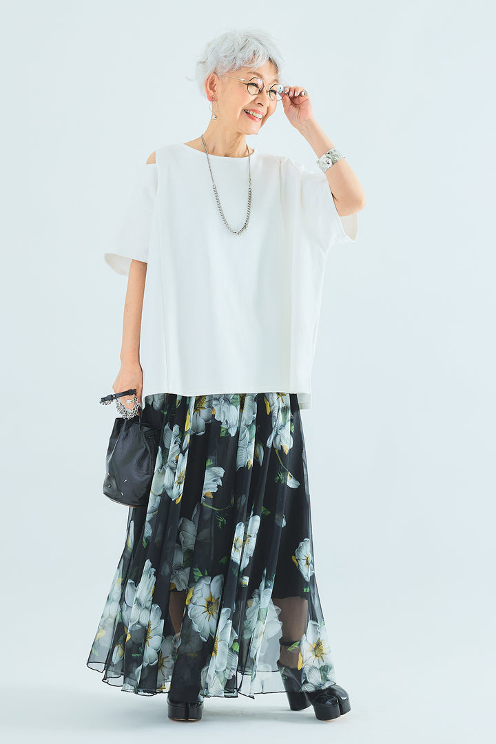 【予約】カッティングショルダーオーバートップス