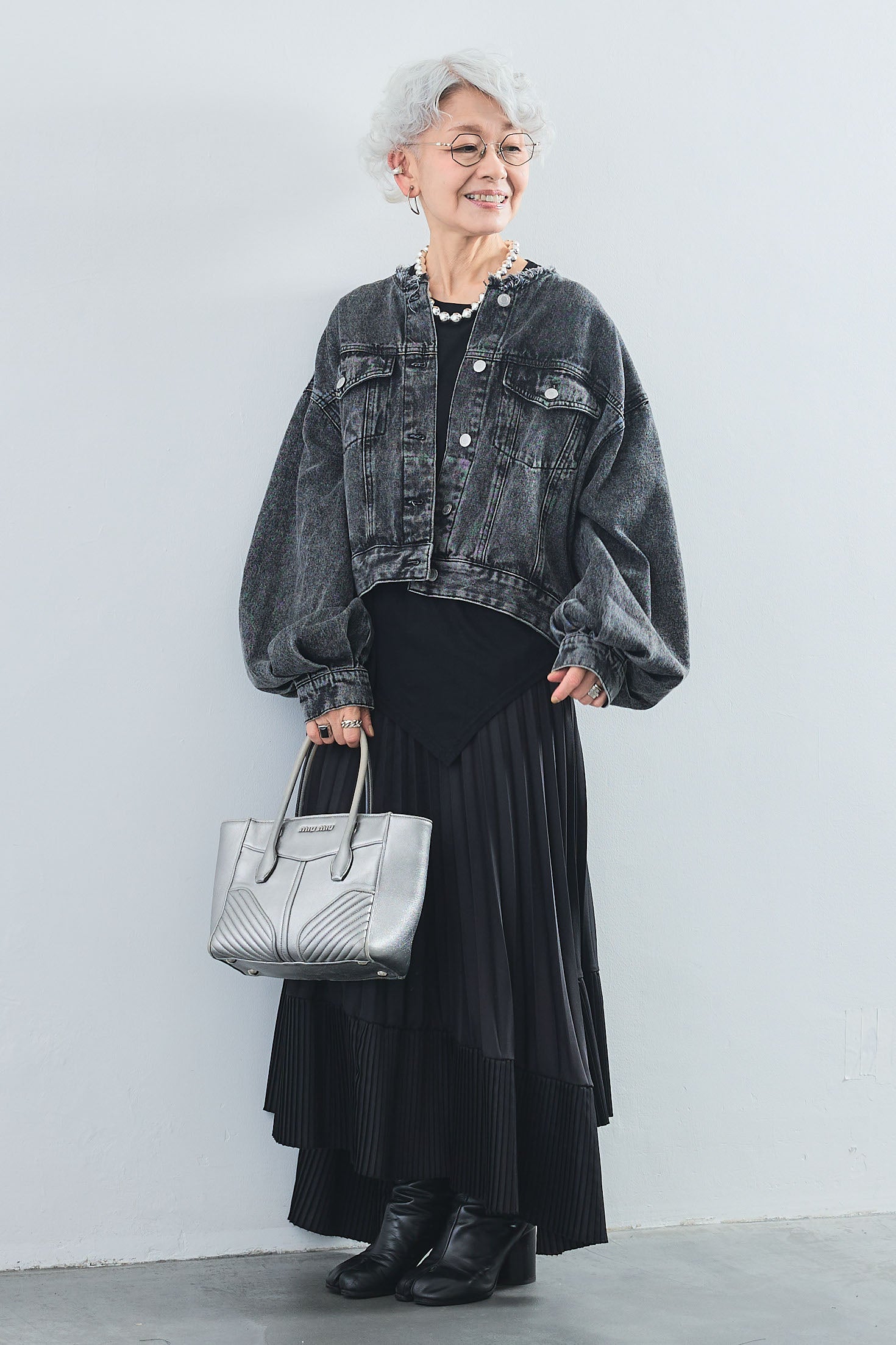 blate ボリュームスリーブデニムジャケット　新品 SACRA＞ボリュームスリーブ デニムジャケット