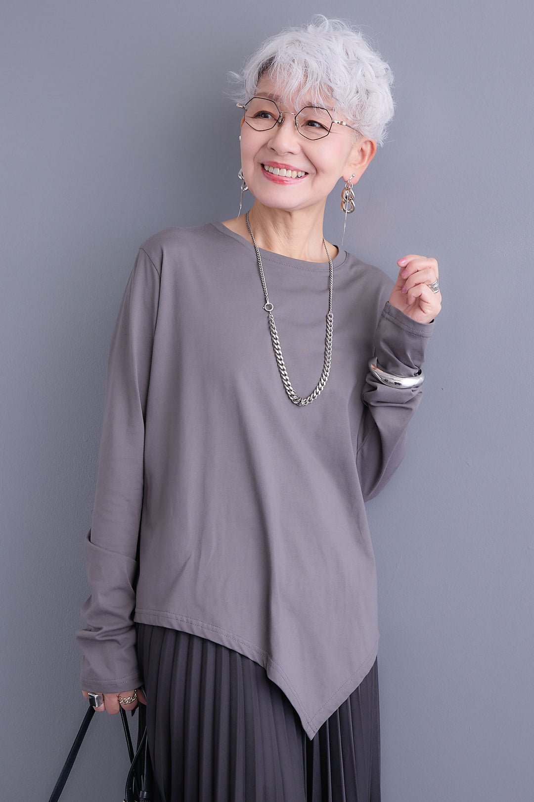 【予約】アシンメトリーロンT