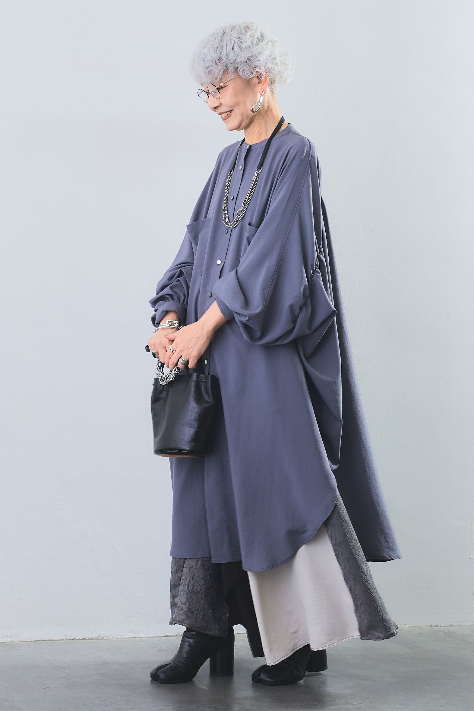 ＜ATTISESSION＞ジャカード レース ロングスリーブ brown ATTISESSION＞ジャカード レース ロングスリーブ