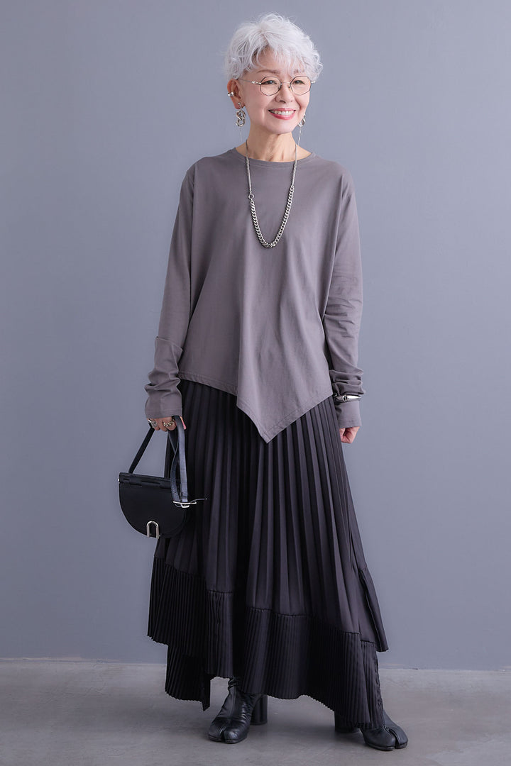 【予約】アシンメトリーロンT