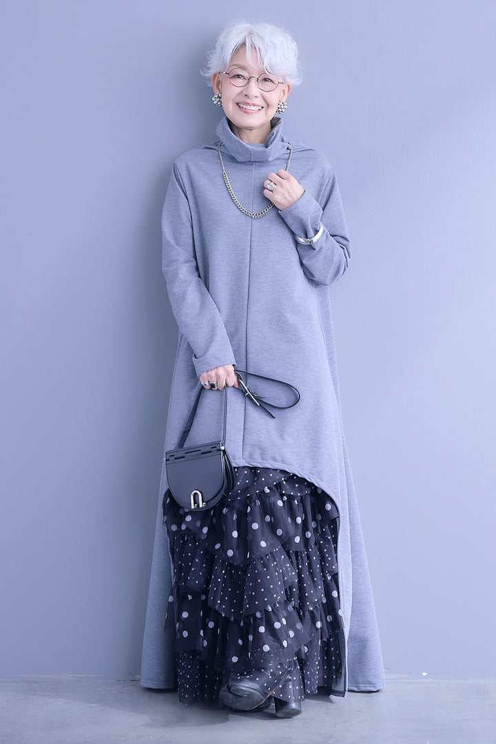 【予約】ドットレイヤードチュールスカート