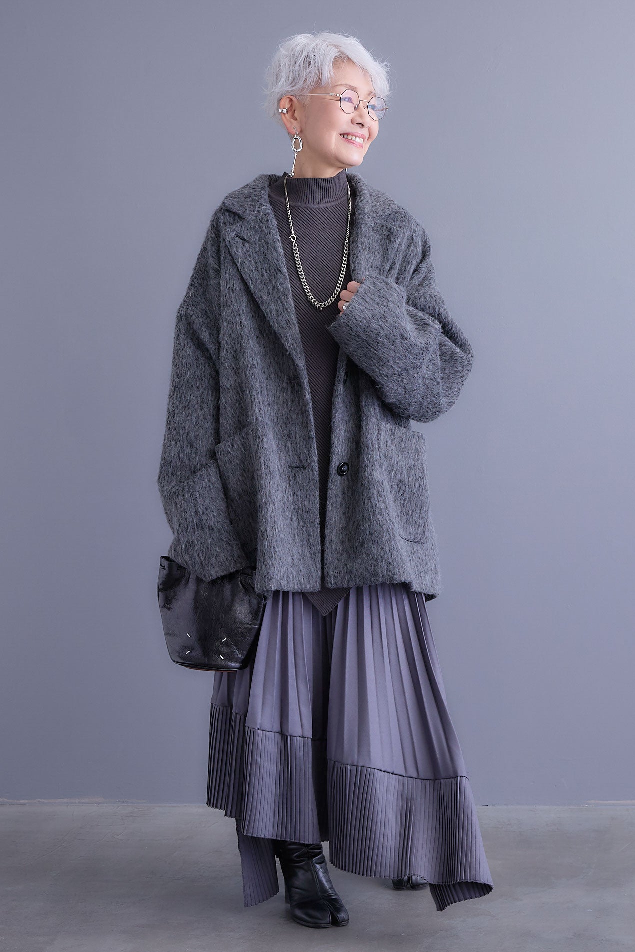 新色追加】【予約】アシンメトリープリーツスカート – AIJAN