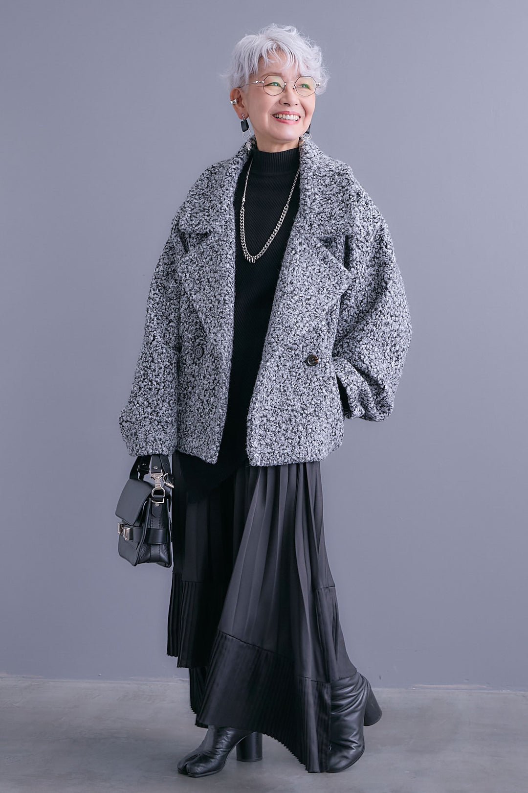 【予約】ブークレーオーバーミディコート