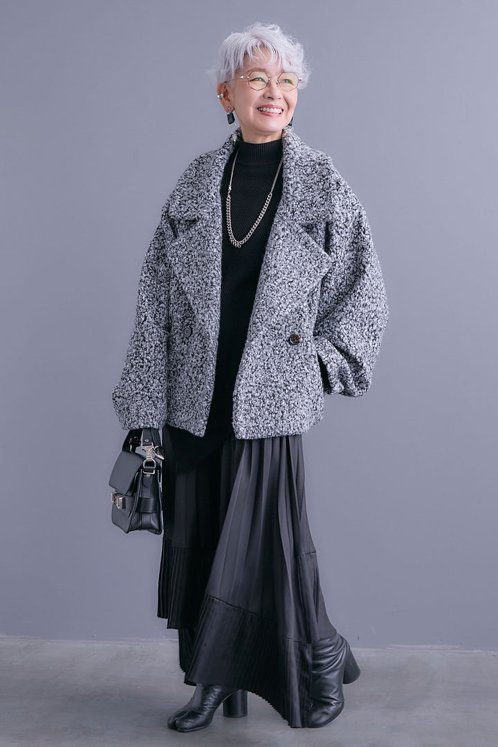 【予約】ブークレーオーバーミディコート