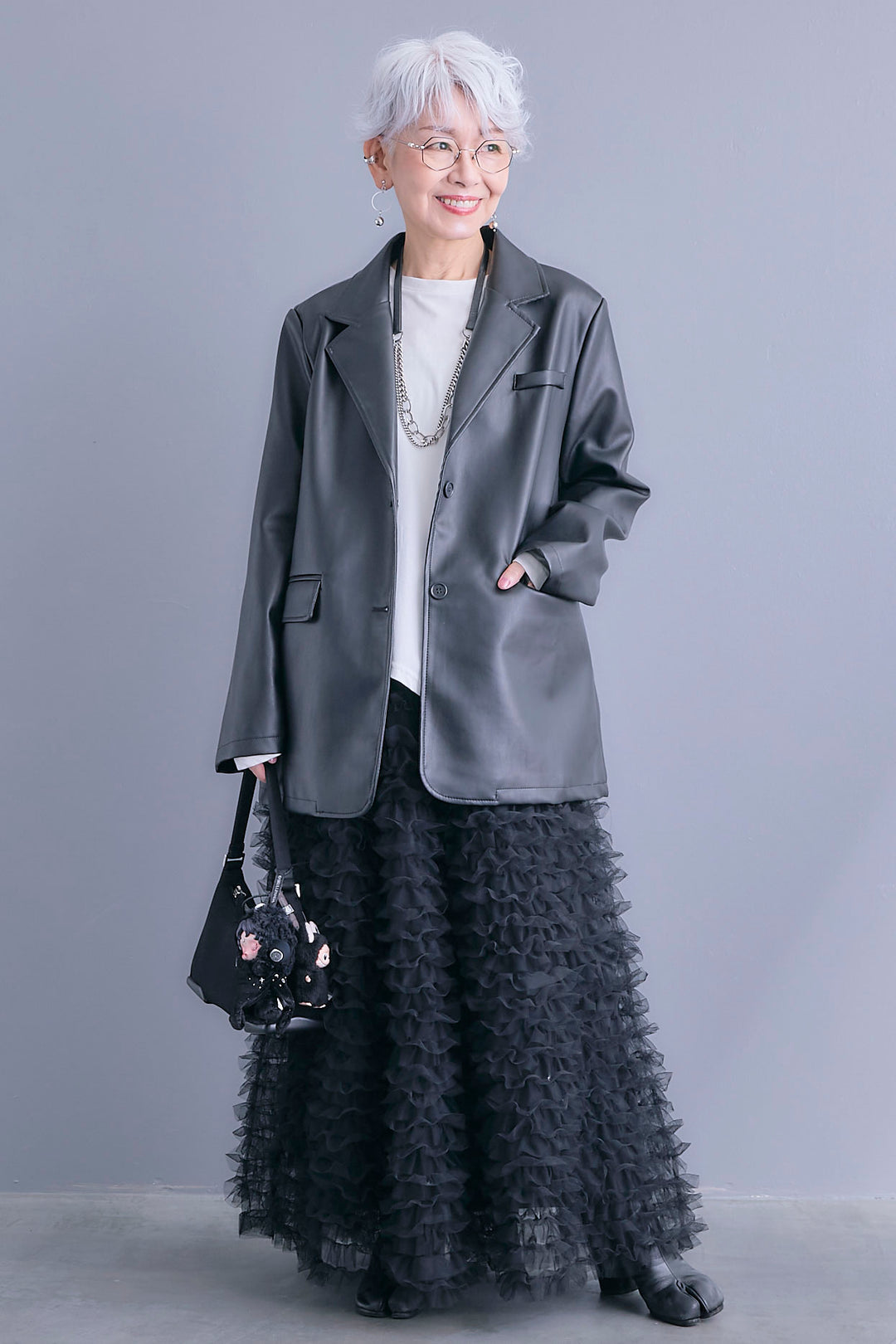 【予約】ソフトレザーテーラードジャケット