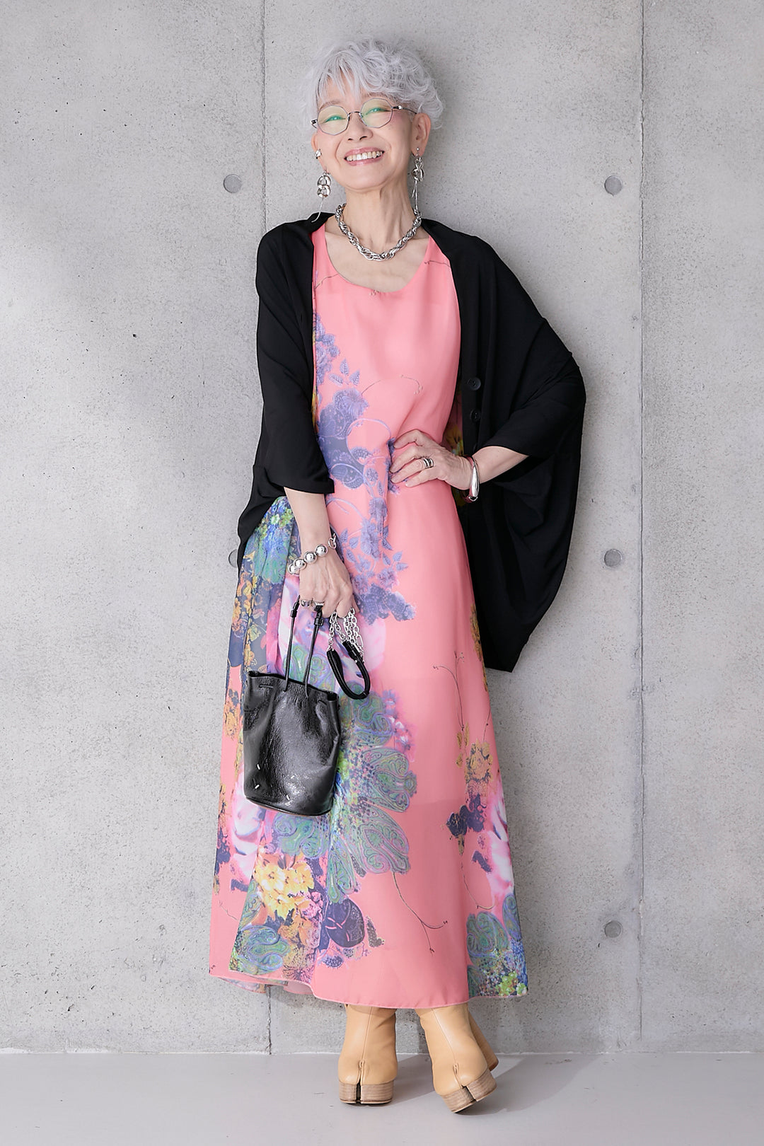 【予約】サンセットボタニカルフラワーサマードレス