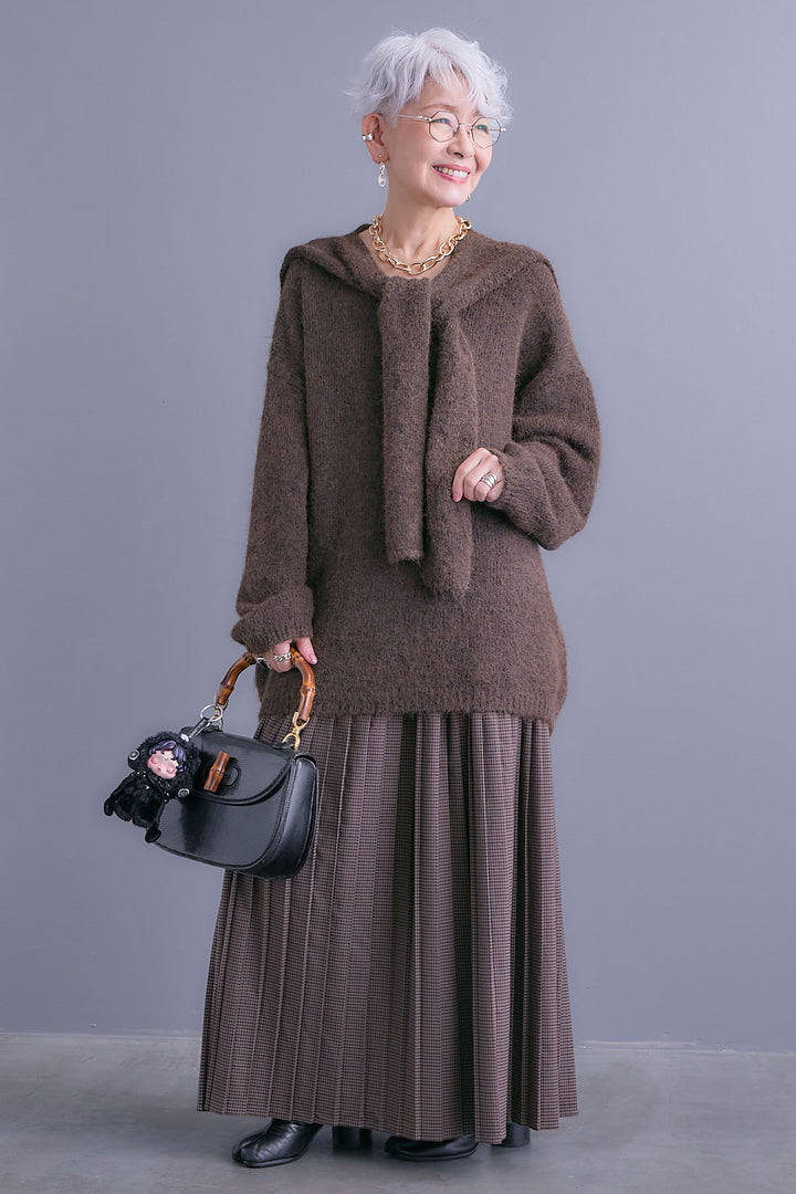 【予約】カーデケープVネックニット