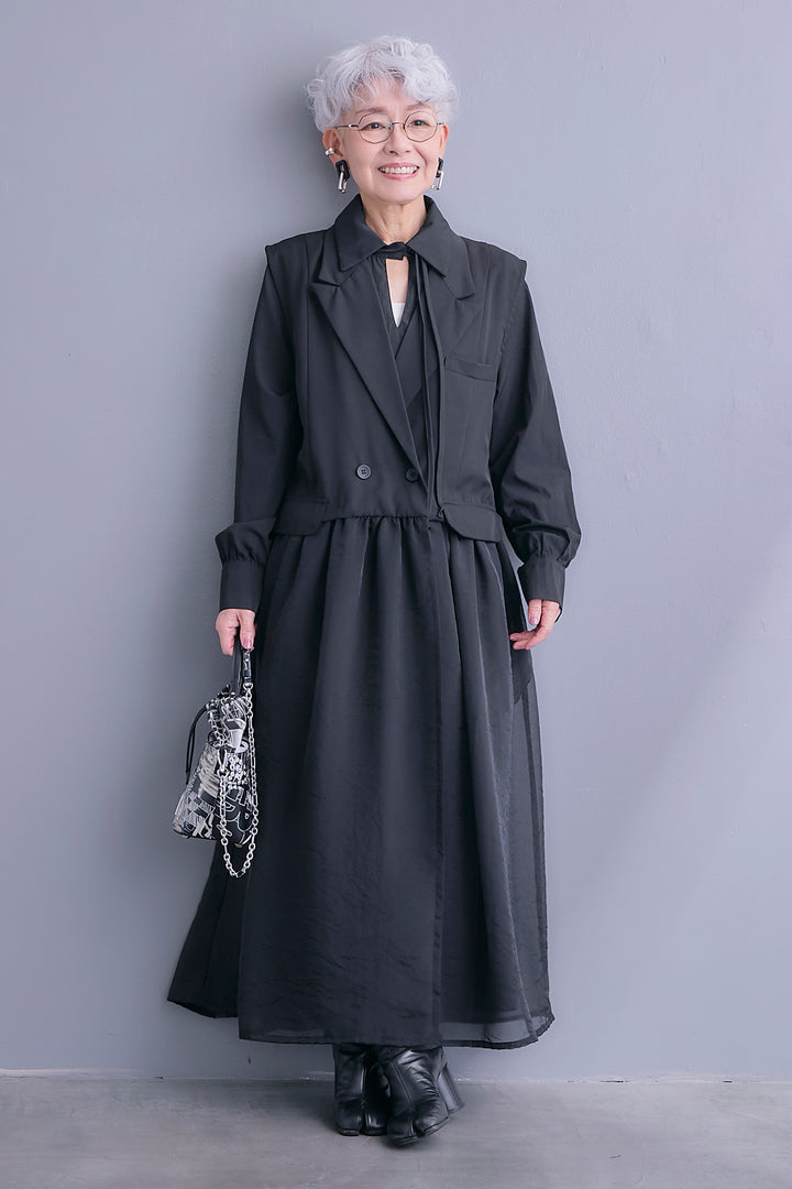 【予約】シアーオーガンジージャケットベスト