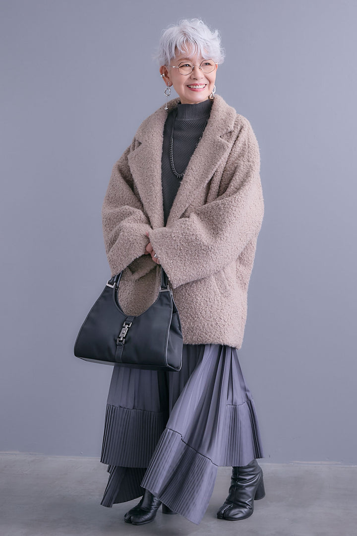 【予約】ブークレーテーラードコート