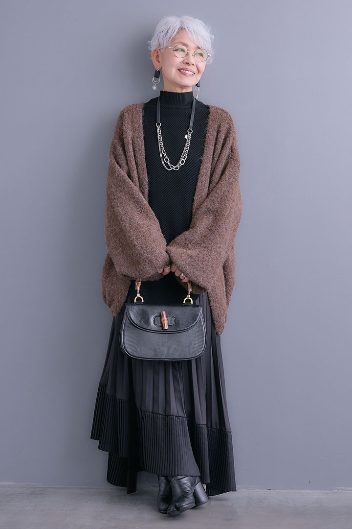 【予約】ボリュームスリーブニットカーディガン