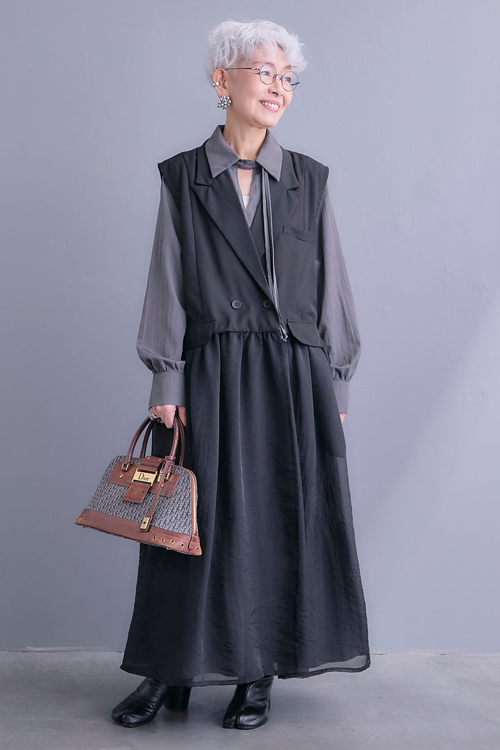 【予約】シアーオーガンジージャケットベスト