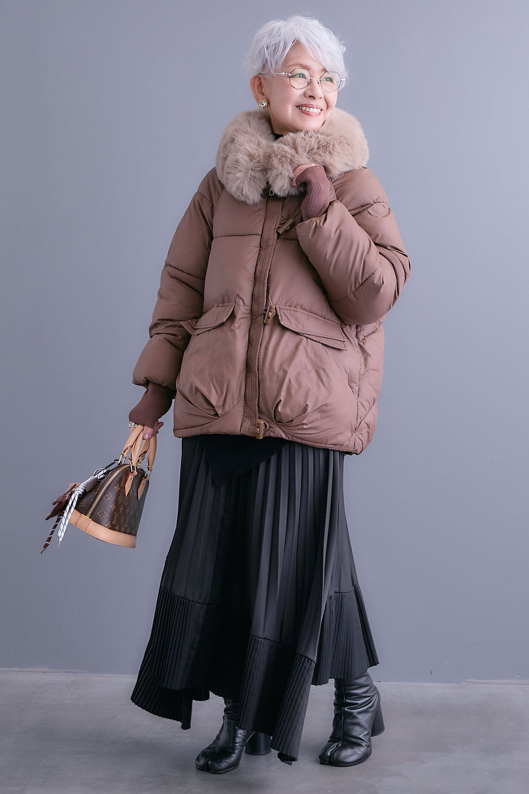 【予約】ファーカラーパディングコート