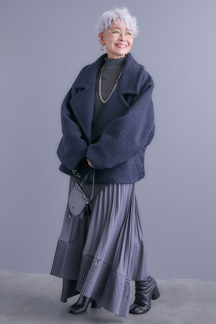 【予約】ブークレーオーバーミディコート