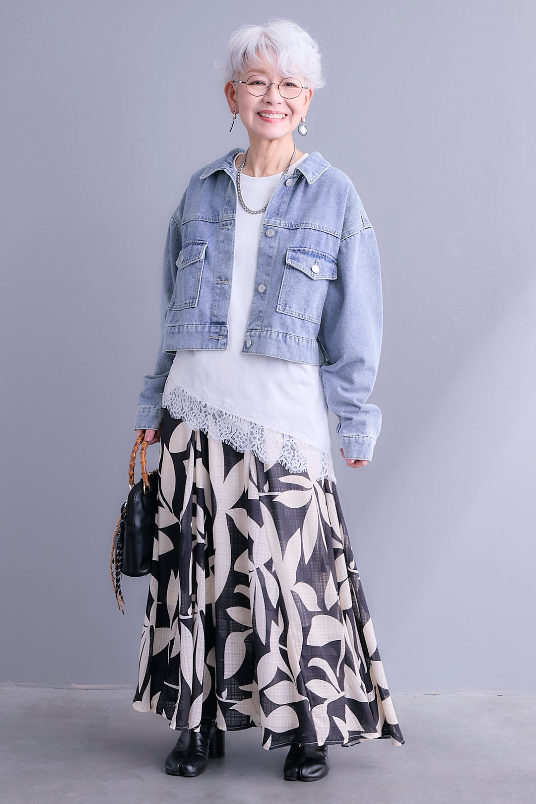 【予約】リーフアートフレアスカート