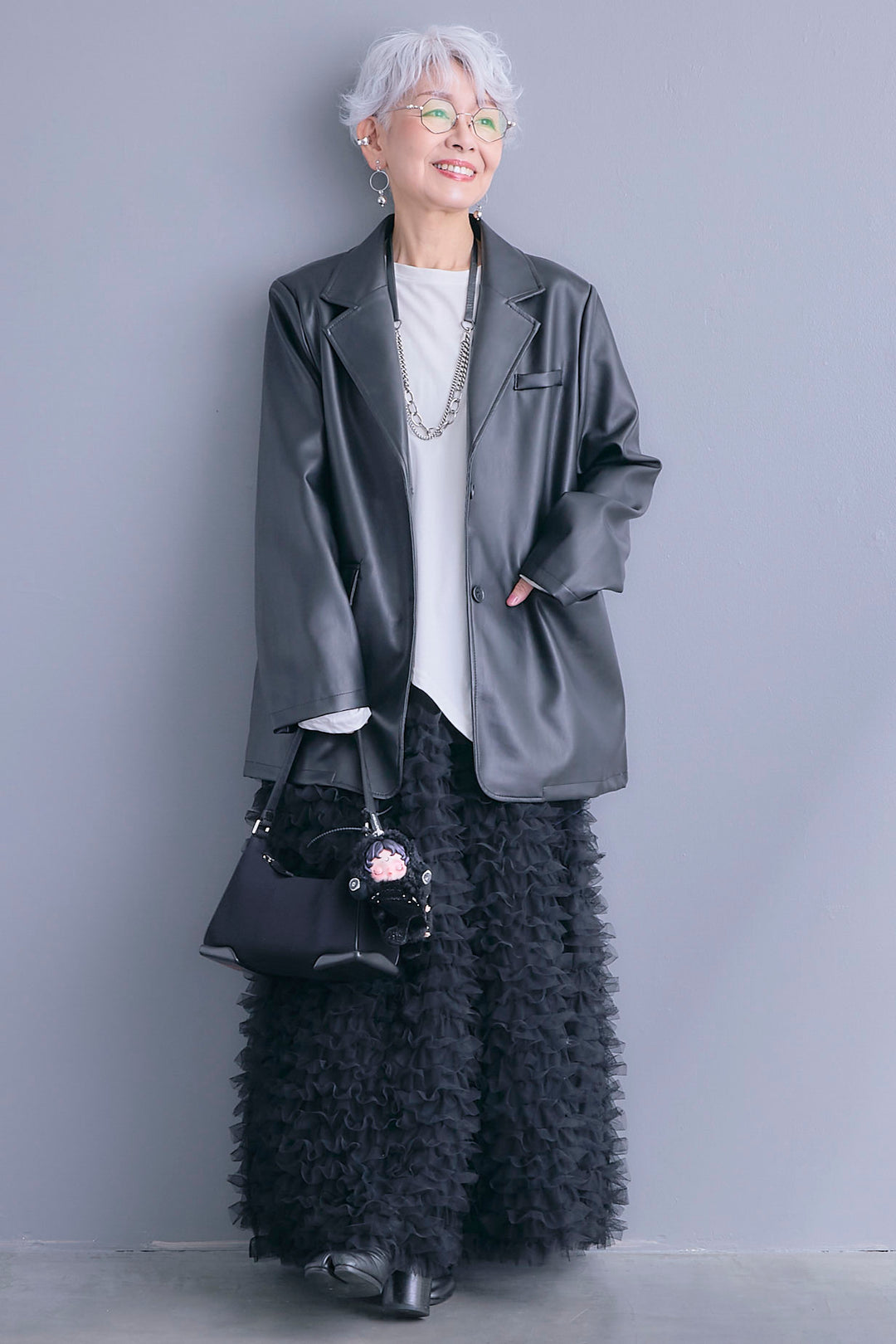 【予約】ソフトレザーテーラードジャケット