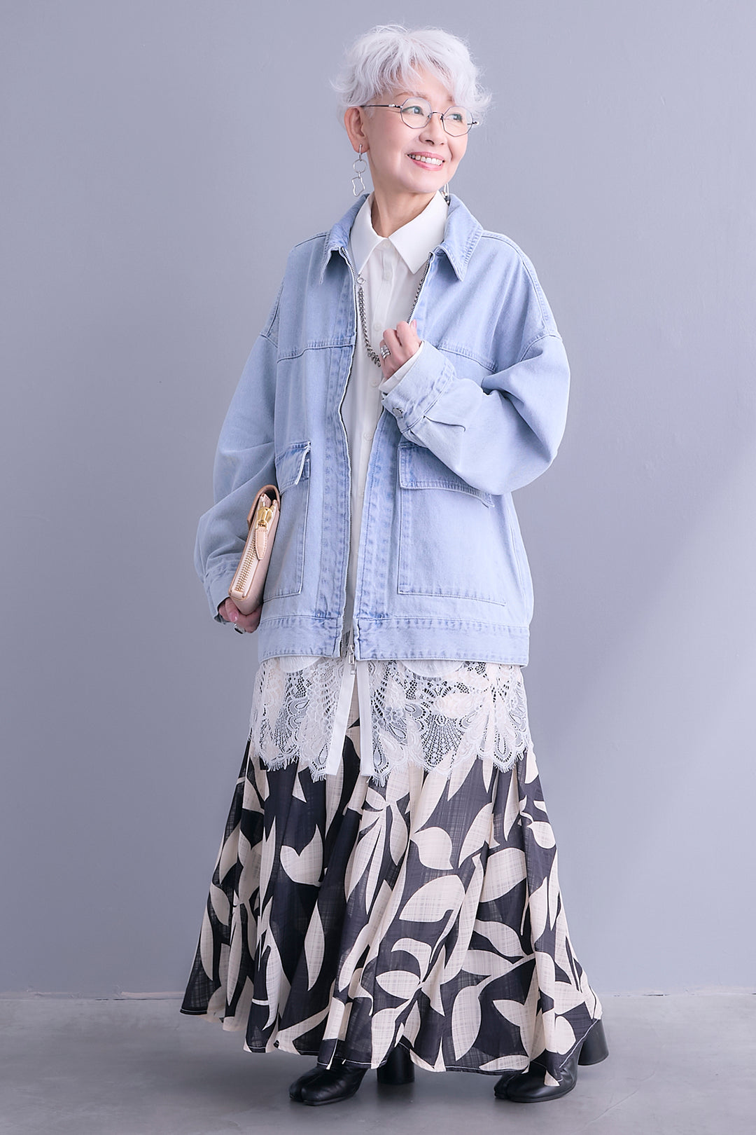 【予約】リーフアートフレアスカート