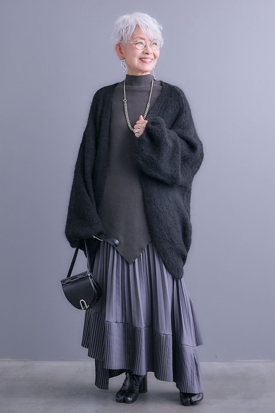 【予約】ボリュームスリーブニットカーディガン