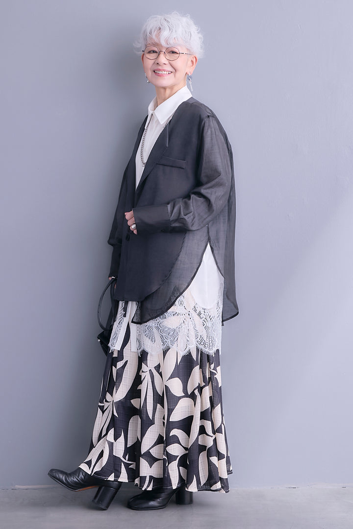 【予約】リーフアートフレアスカート