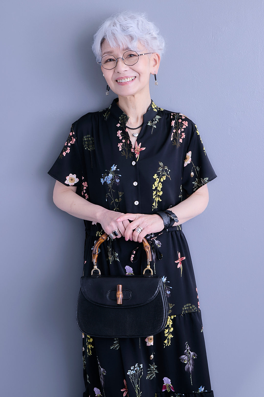 【予約】接触冷感フラワースキッパーティアードワンピース