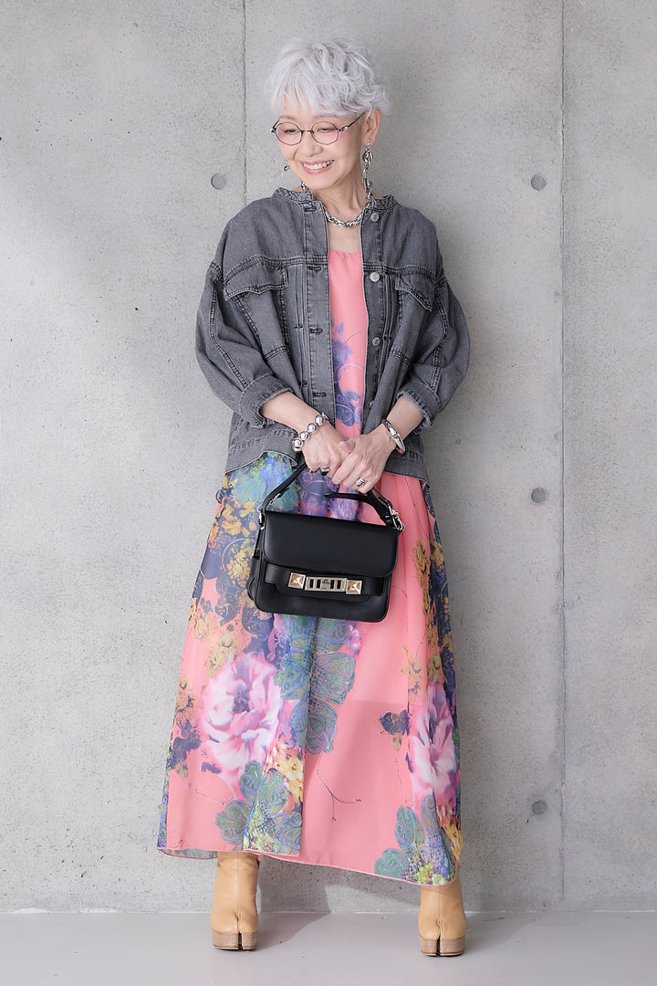 【予約】サンセットボタニカルフラワーサマードレス