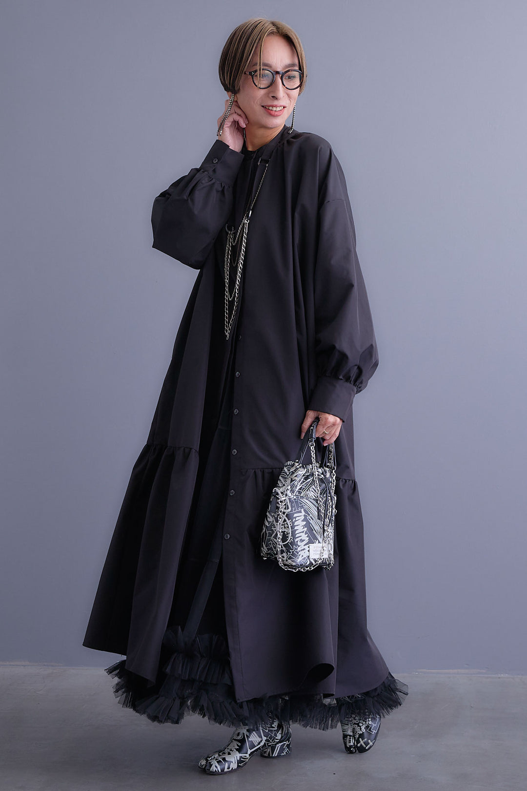 【予約】フリルチュールティアードスカート