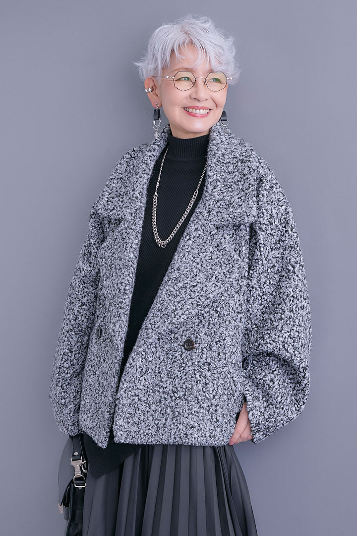 【予約】ブークレーオーバーミディコート