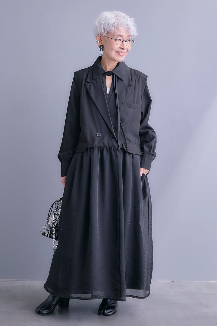 【予約】シアーオーガンジージャケットベスト