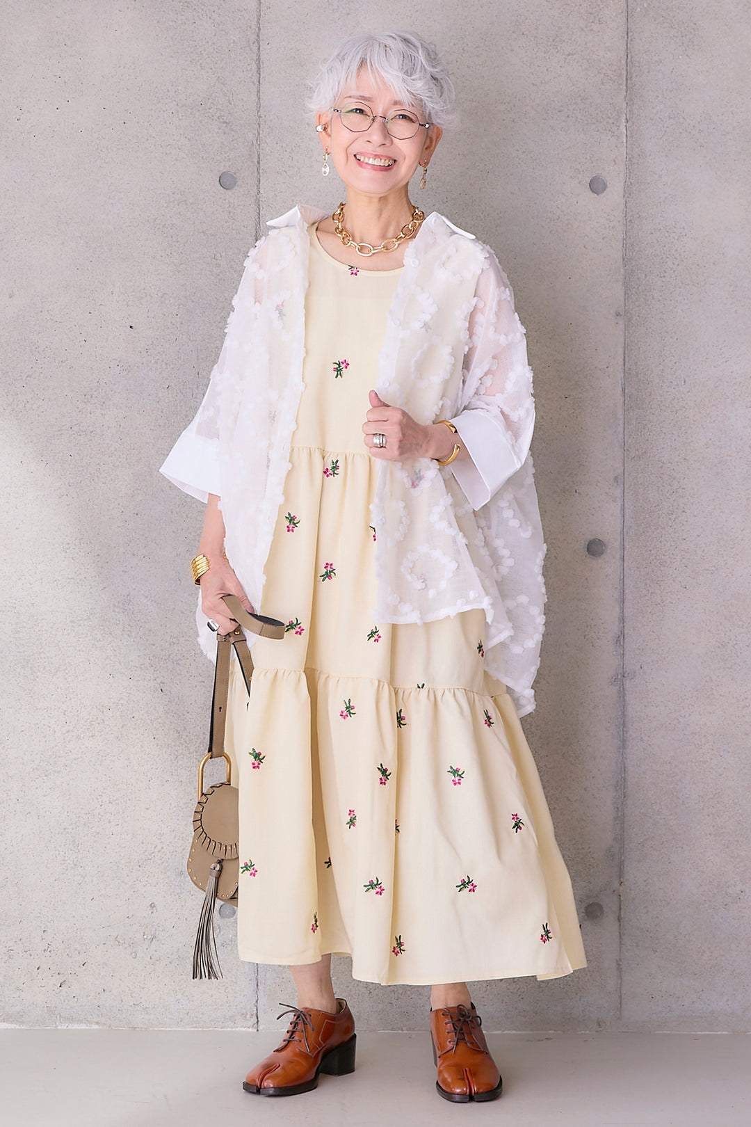 【予約】プチフローラルエンブロイダリーワンピース