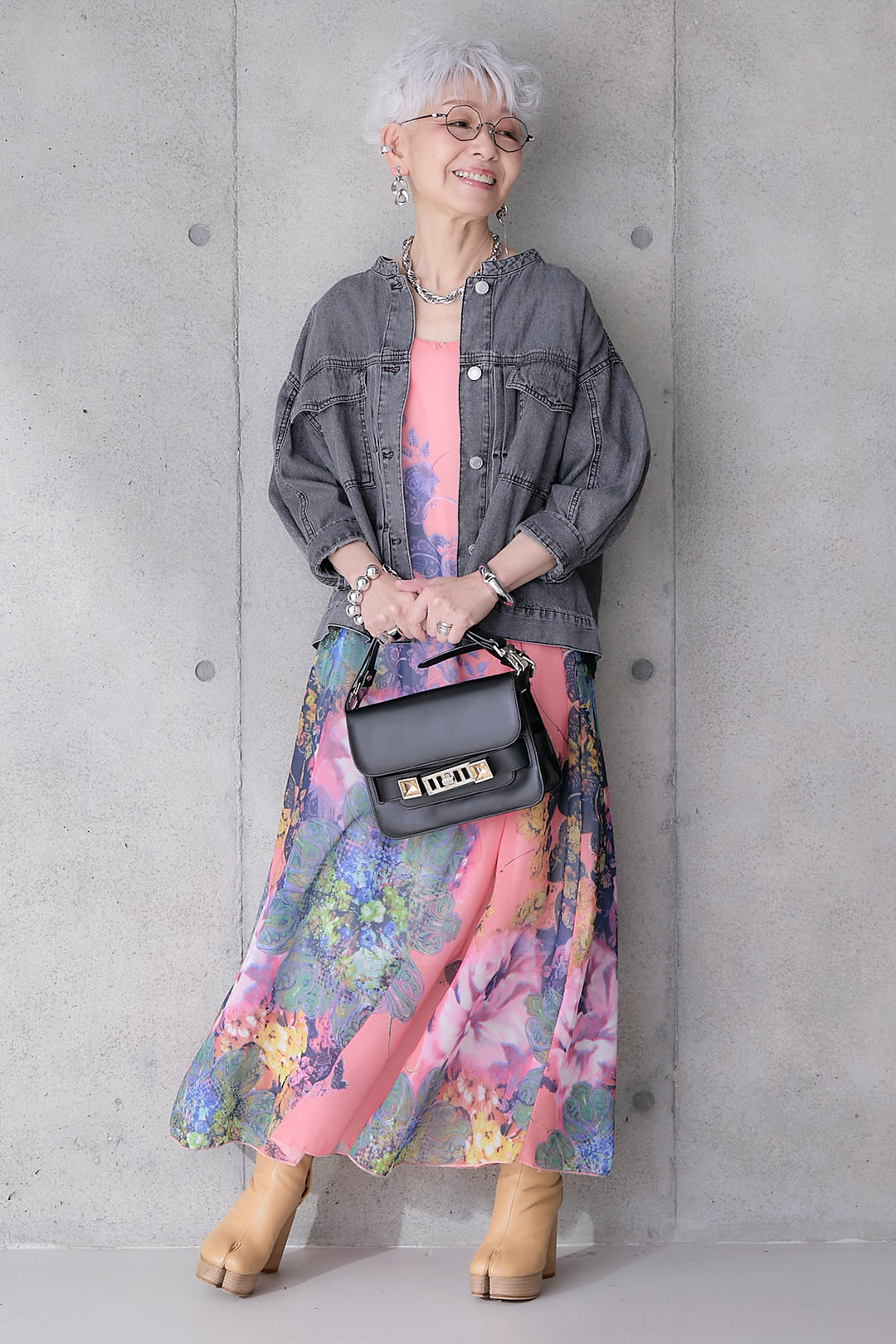 【予約】サンセットボタニカルフラワーサマードレス