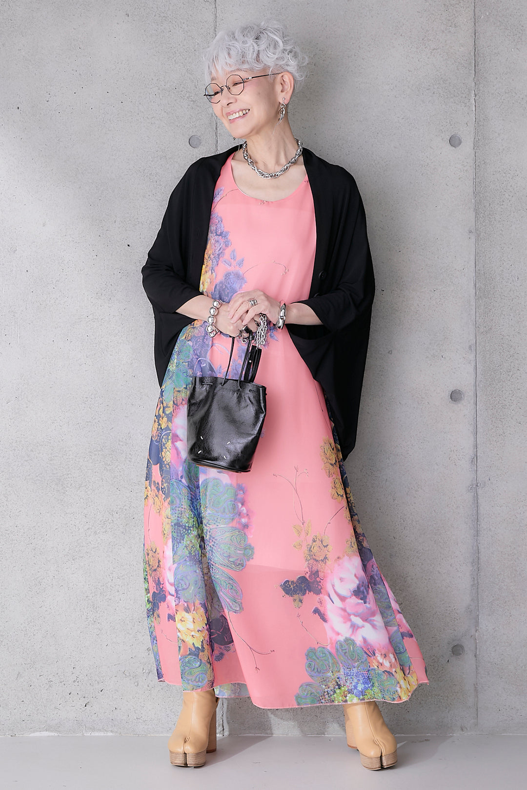 【予約】サンセットボタニカルフラワーサマードレス