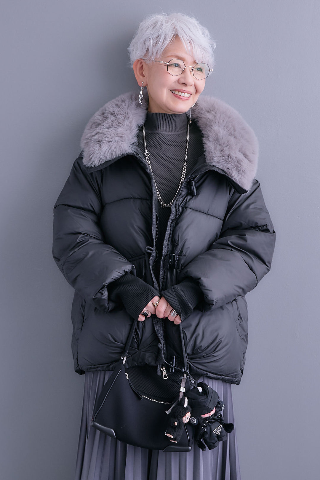 【予約】ファーカラーパディングコート