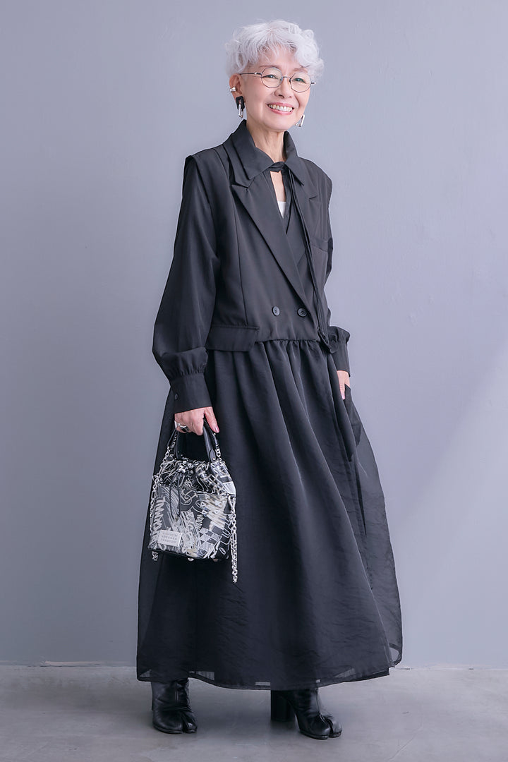 【予約】シアーオーガンジージャケットベスト