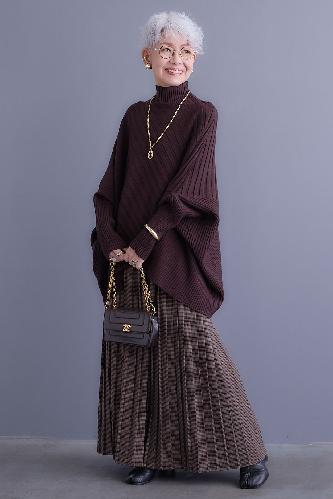 【予約】グレンチェックプリーツスカート