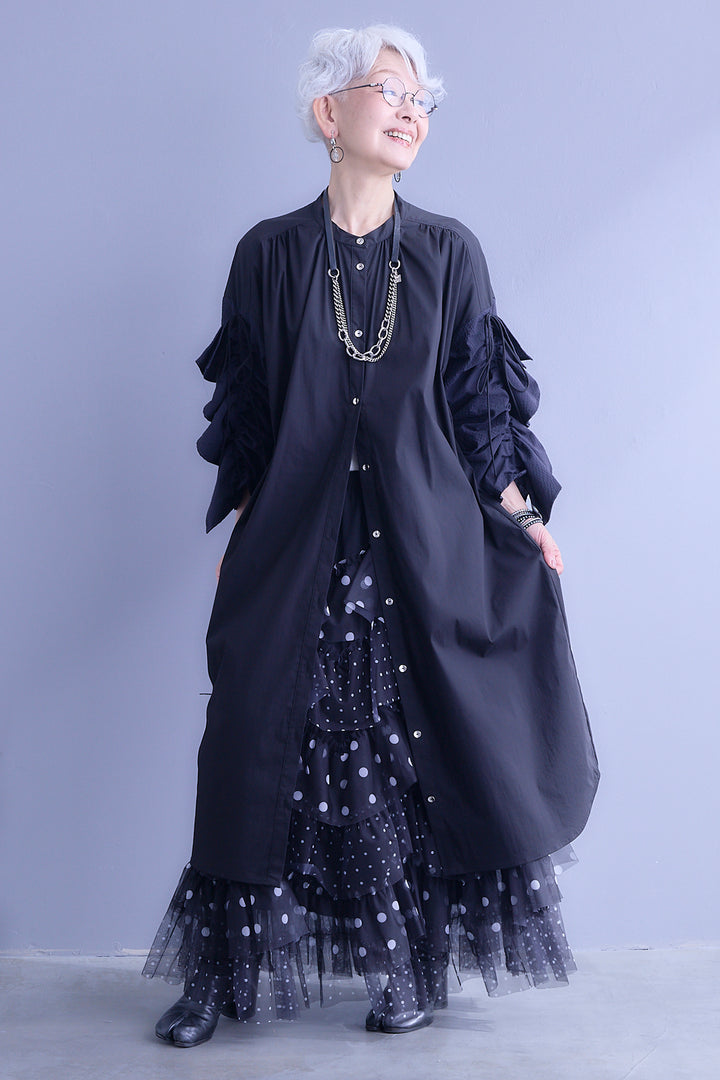【予約】ドットレイヤードチュールスカート