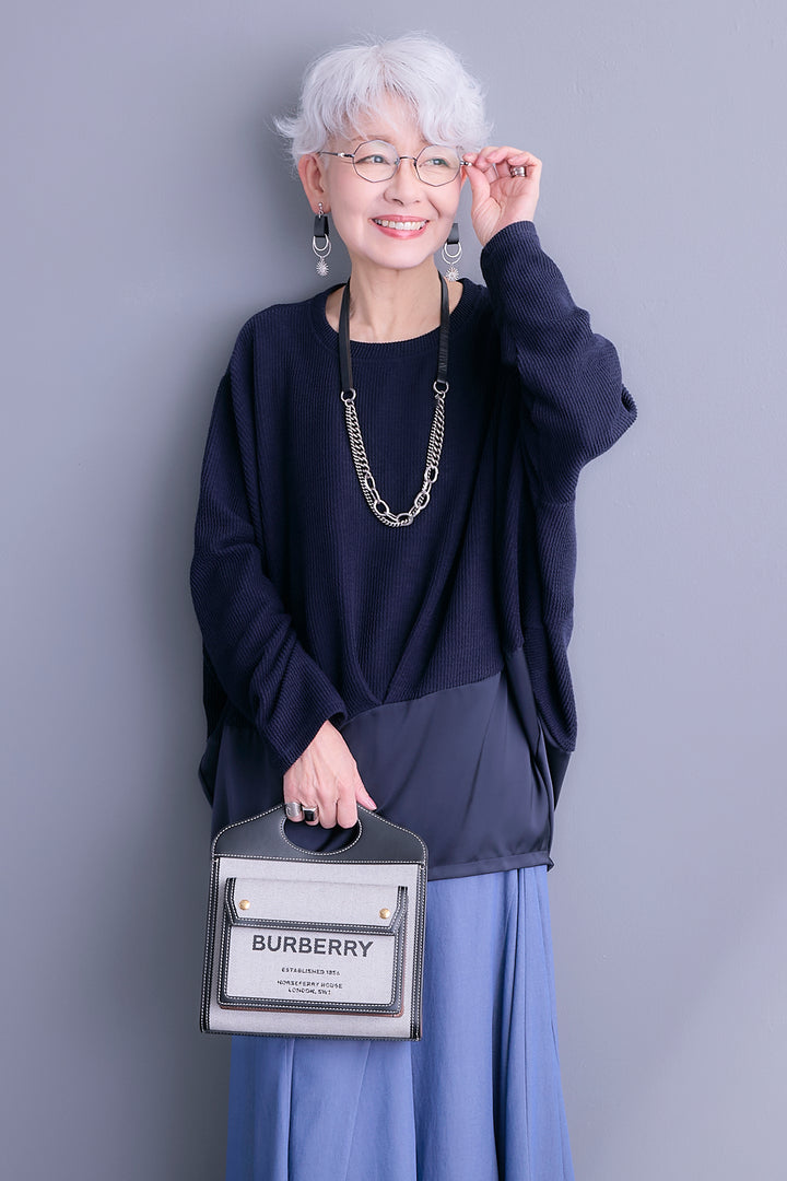 【予約】サテンコンビドルマンチュニック