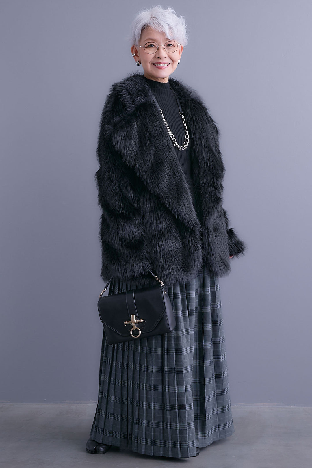 【予約】テーラードカラーファーコート