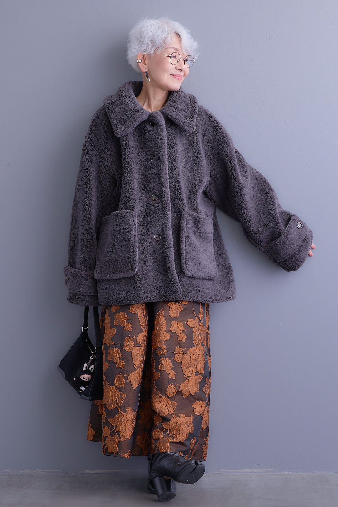 【予約】テディボアフラットカラーコート